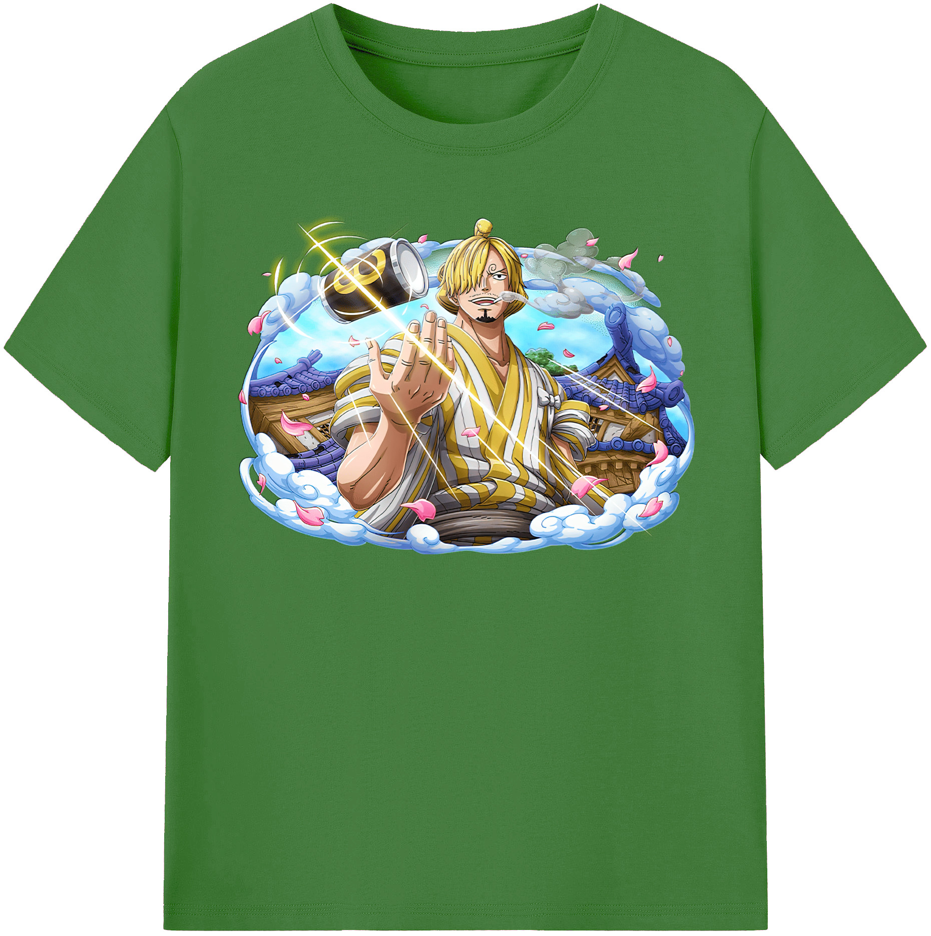 （画像用） ワンピース サンジ ONE PIECE Sanji レディースカジュアルプリントTシャツ（綿100％）